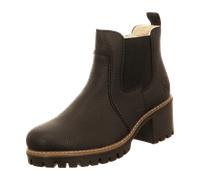 Rieker Schlupf/Reißverschlussstiefelette Warmfutter für Damen, schwarz, Größe 39 EU
