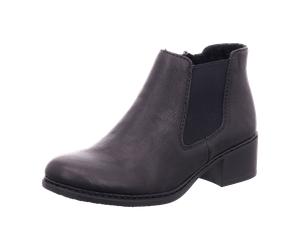 Rieker Schlupf/Reißverschlussstiefelette Warmfutter für Damen, schwarz, Größe 40 EU