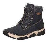 Rieker Schnür Boots Damen blau blau 41 Synthetik