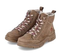 Rieker Schnürboots - Gr. 36 - Braun - Kunstleder