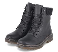 Winterstiefelette RIEKER, Damen, Gr. 36, schwarz, Lederimitat, Textil, unifarben, Basic, Schuhe Winterstiefelette, mit Innenreißverschluss (66221054-36) schwarz