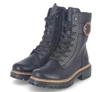 Schnürstiefelette RIEKER "Rieker Stiefelette Lederimitat", Damen, Gr. 36, schwarz, Lederimitat, Schuhe (84124011-36) schwarz