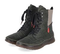 Rieker Schnürboots Grün - Gr. 39 - Textil