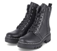 Rieker 74044-00 Schnürstiefel Synthetik Damen in schwarz