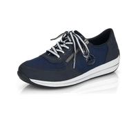 Rieker Schnürhalbschuh Casual für Damen, blau, Größe 37 EU