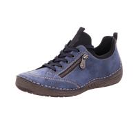 Rieker Schnürhalbschuh Casual für Damen, blau, Größe 41 EU