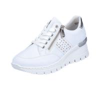Rieker Schnürhalbschuh für Damen, weiß, Größe 42 EU