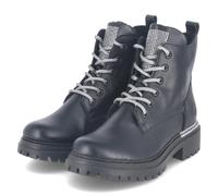 Rieker Schnürrboots - Gr. 36 - Schwarz - Synthetik
