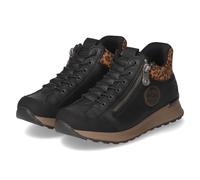 Rieker Schnürschuhe - Gr. 39 - Schwarz - Synthetik