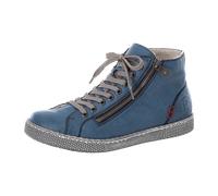 Rieker Schnürstiefelette Kaltfutter für Damen, blau, Größe 41 EU