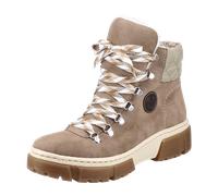 Rieker Schnürstiefelette Warmfutter für Damen, beige, Größe 37 EU