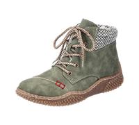 Rieker Schnürstiefelette Warmfutter für Damen, grün, Größe 36 EU