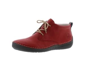 Rieker Schnürstiefelette Warmfutter für Damen, rot, Größe 36 EU