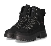 Rieker Schnürstiefeletten - Gr. 36 - Schwarz - Leder und Synthetik