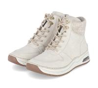 Rieker Schnürstiefeletten - Gr. 38 - Beige - Synthetik