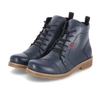 Rieker Damen Schnürstiefeletten 73500, Frauen Stiefeletten,schnürboots,übergangsschuhe,Stiefel,Bootee,Booties,halbstiefel,blau (14),38 EU / 5 UK