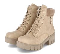 Rieker Schnürstiefeletten - Gr. 40 - Beige - Synthetik