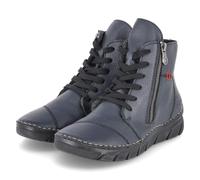 Rieker Schnürboots 65133441-40 Damen Lederimitat, weiche Innensohle dunkelblau Gr. 40