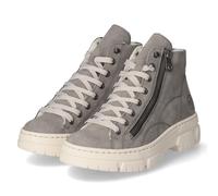 Rieker Schnürstiefeletten Grau - Gr. 36 - Textil