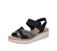 Rieker Damenschuhe Klassisch schwarz/schwarz-sand schwarz/schwarz-sand - Gr. - 37