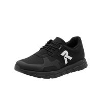 Slip-On Sneaker RIEKER SPORT "Preston", Herren, Gr. 46, schwarz, Nubuklederimitat, Textil, Schuhe, Running-Sneaker aus der neuen Christoph Kramer Kollektion (65493259-46) schwarz