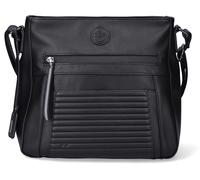 Rieker Umhängetasche Linoleum/Sleek H1481-00 Damen mit praktischen Fächern schwarz 30x29x12 cm