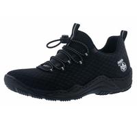 Rieker Slip-On Sneaker L0550-01 Damen mit Stretch-Einschlupf Schwarz Größe 39