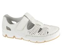 Rieker Shoes 49958-81, Women Half Shoes, White, 42 EU
