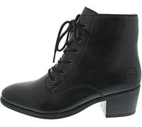 Rieker Damen Schnürstiefeletten 73930, Frauen Stiefeletten,schnürboots,reißverschluss,Boots,Stiefel,Bootee,Booties,schwarz (00),36 EU / 3.5 UK