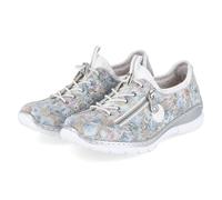 Rieker Slip-On Sneaker L3252-91 Damen Textil MemoSoft hellblau multi Gr. 42