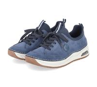 Rieker Slip-On-Sneaker - Gr. 36 - Blau - Textil & Synthetik