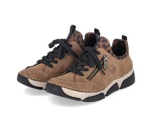 Rieker Slip On Sneaker - Gr. 36 - Braun - Textil & Synthetik