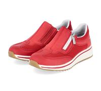 Rieker Slip-On-Sneaker - Gr. 37 - Rot - Textil & Synthetik