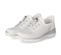 Rieker Slip-On-Sneaker - Gr. 39 - Weiß - Textil & Synthetik