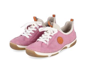 Rieker Slip-On-Sneaker - Gr. 40 - Rosa - Textil & Synthetik