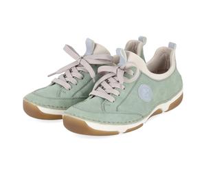 Rieker Slip-On-Sneaker - Gr. 41 - Grün - Textil & Synthetik