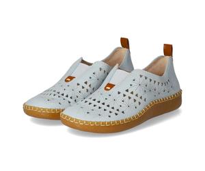 Rieker Slipper - Gr. 38 - Blau - Synthetik