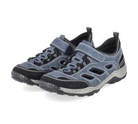 Rieker Slipper - Gr. 41 - Blau - Textil & Synthetik