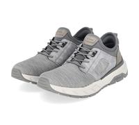 Rieker Slipper - Gr. 41 - Grau - Textil & Synthetik