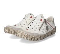 Rieker Slipper - Gr. 41 - Weiß - Leder und Synthetik