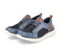 Rieker Slipper - Gr. 42 - Blau - Textil & Synthetik