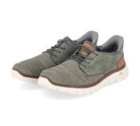 Rieker Herren Halbschuhe Slip-On Nubuklederimitat/Textil salbei/moor/nuss/rauch Gr. 43