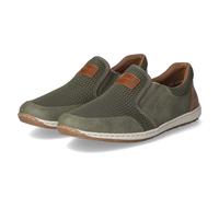 Rieker Slipper Grün - Gr. 42 - Leder und Synthetik