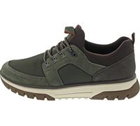 Rieker Herren Slip-On Sneaker 92873903-45 Lederimitat/Textil MemoSoft Gr. 45 Khaki/Dunkelbraun