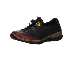 Rieker Slipper Halbschuh Casual für Damen, blau, Größe 40 EU
