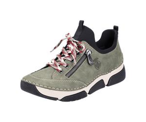 Rieker Slipper Halbschuh Casual für Damen, oliv, Größe 41 EU