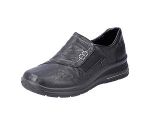 Rieker Slipper Halbschuh Casual für Damen, schwarz, Größe 38 EU