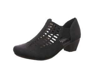Rieker Slipper Halbschuh für Damen, schwarz, Größe 36 EU