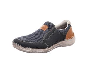 Rieker Slipper Halbschuh für Herren, blau, Größe 45 EU