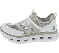 Rieker Damen Halbschuhe FSK Weiss/Weiss-Silber/Silverflower/Bianco Größe 40